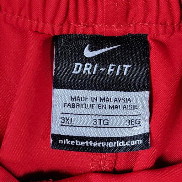 Nike Shorts Mens 3XL Red‎ Black Gray Dri-Fit Athletic Basketball 465093-612 - Picture 6 of 14